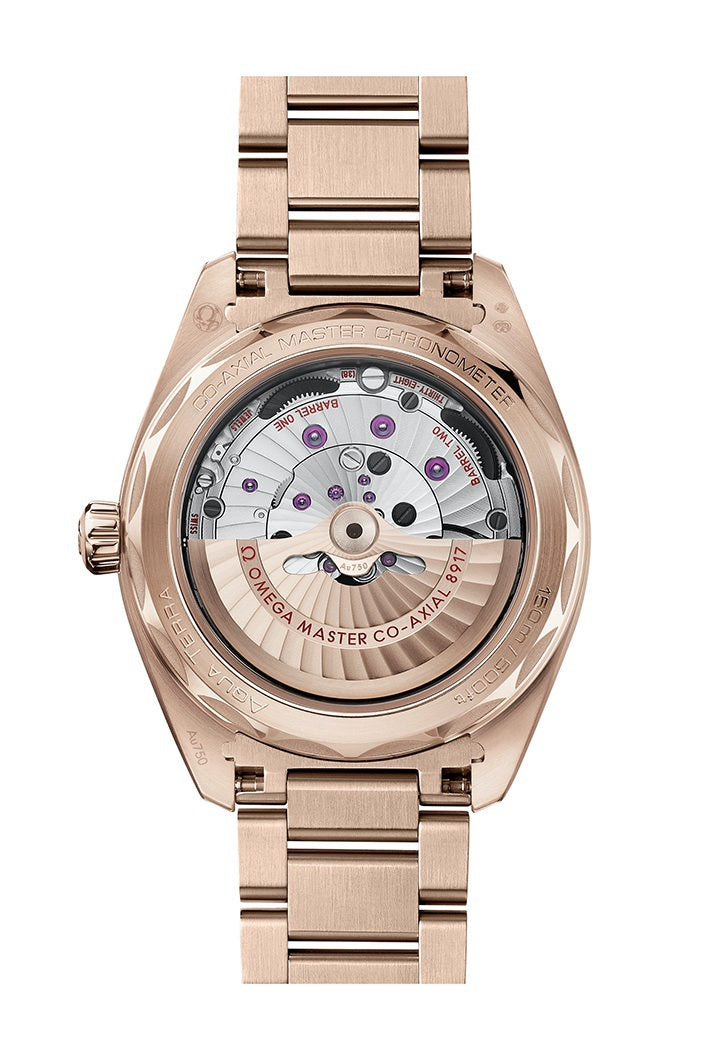 Omega Seamaster Aqua Terra Chronometer 18K Sedna™ Gold Men's Luxury Watch - Perfect for Business, Formal Events & Special Occasions