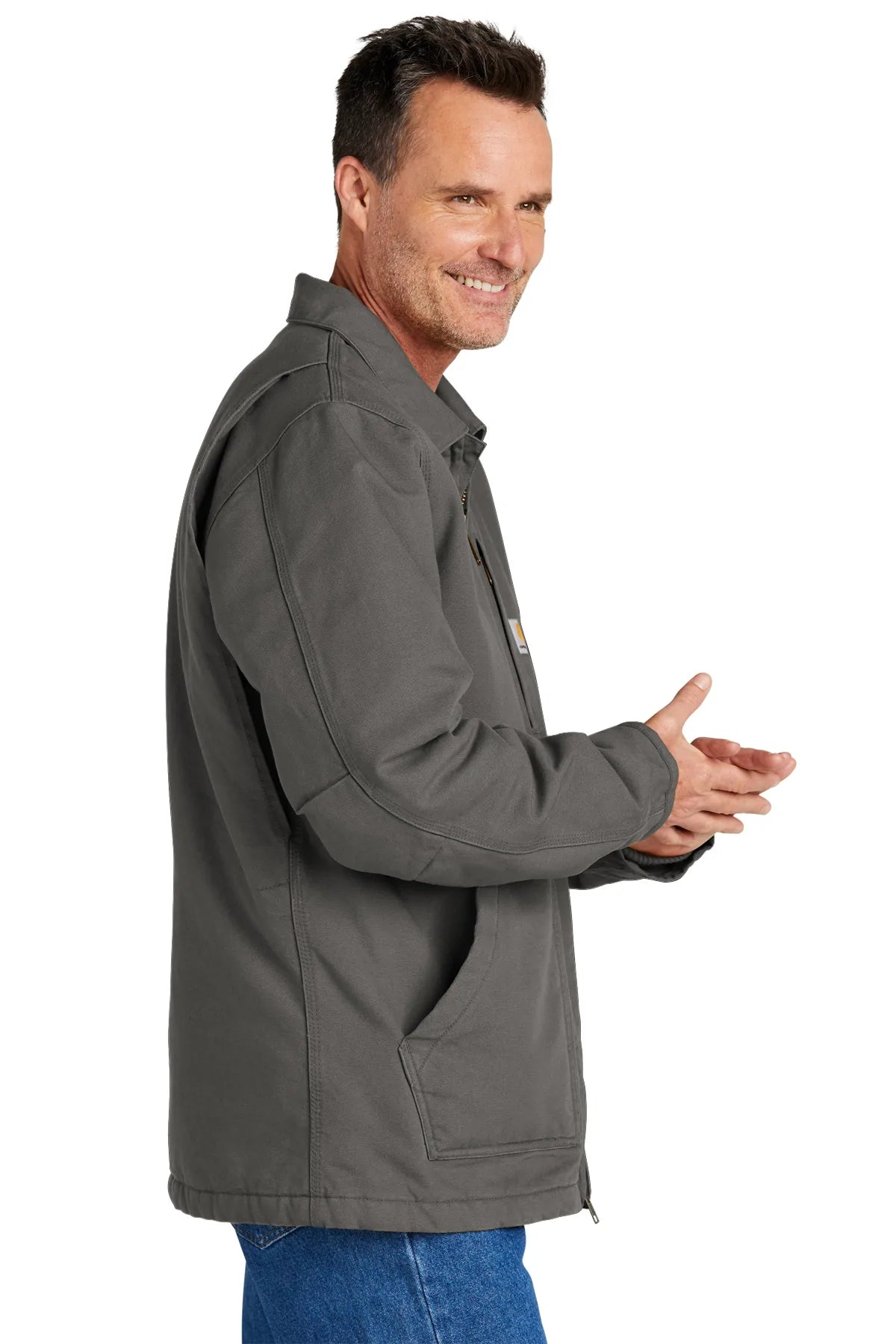 Carhartt Sherpa Lined Customized Coats for Men & Women - Heavy Duty Winter Work Jacket with Warm Fleece Lining - Perfect for Construction, Outdoor Work & Cold Weather Activities