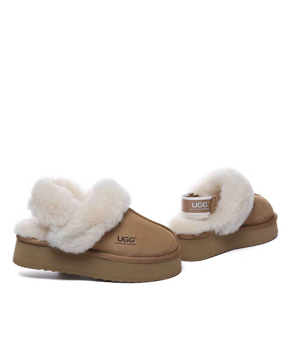 Women's UGG Bronny 3-Way Platform Slippers - Cozy House Shoes for Winter, Indoor/Outdoor Wear - Perfect for Home, Office & Travel Comfort