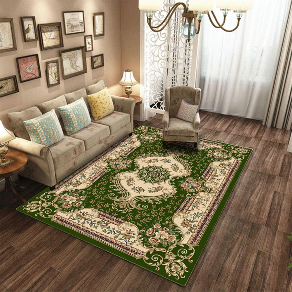 Vintage Luxury Non-Slip Printed Carpet Mat - 7'x8' (80x120cm) Soft Area Rug for Living Room, Bedroom & Coffee Table Decor | Perfect for Home, Office & Dorm Room Flooring