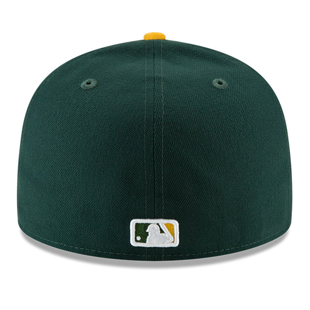 New Era 59Fifty Authentic MLB Oakland Athletics Baseball Cap - Green & Gold Snapback Hat for Men & Women | Perfect for Baseball Games, Sports Fans & Streetwear Fashion