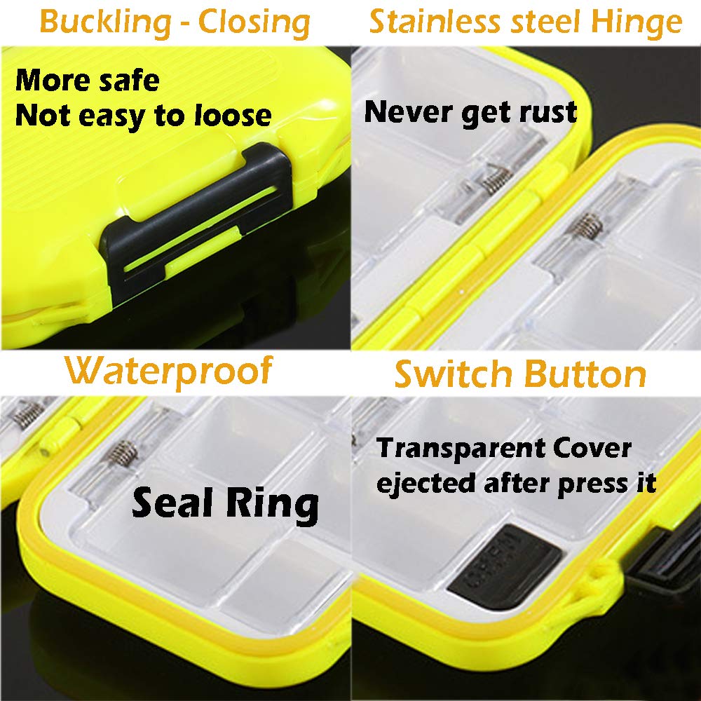 YUKI Fishing Lure Box - Durable Tackle Organizer for Fly & Casting Fishing Gear