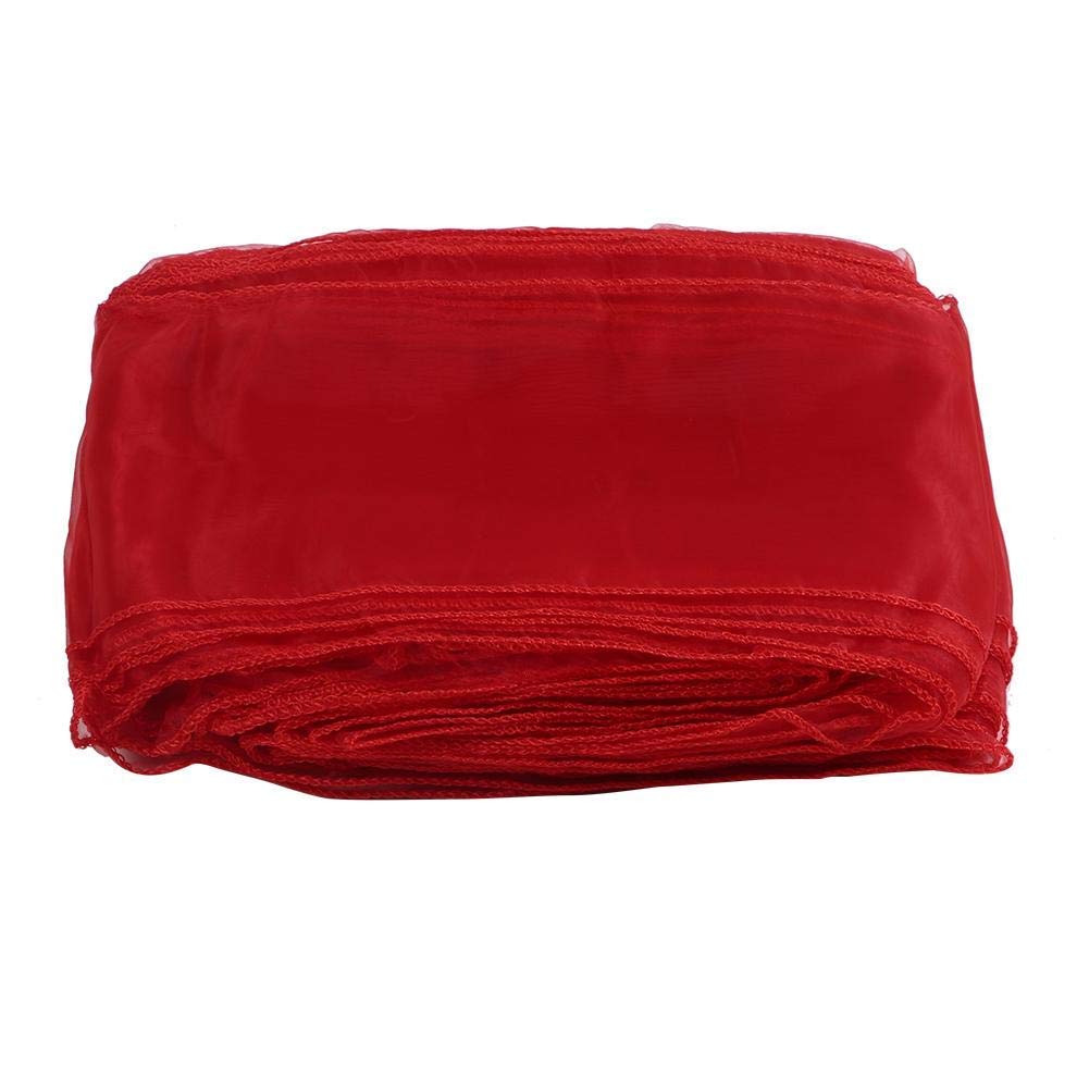 25Pcs Red Organza Chair Sashes for Wedding Decorations - Elegant Chair Bows & Ties for Banquets, Parties & Events - Perfect for Bridal Showers, Receptions & Venue Decor