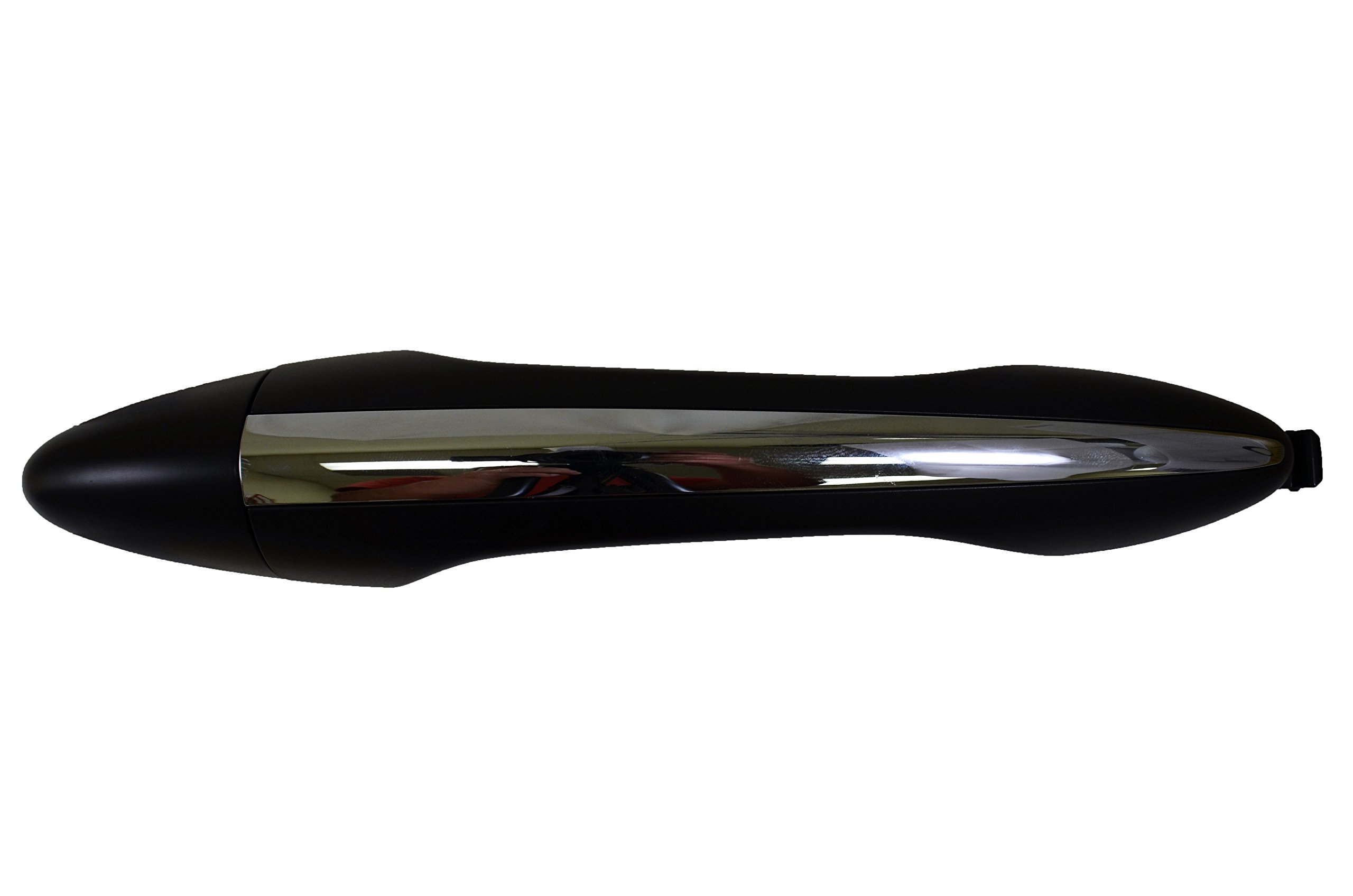 PT Auto Warehouse KI-3204MPRER - Primed Black Exterior Door Handle with Chrome Trim - Left/Right Rear Replacement - Perfect for Car Door Repair & Restoration Projects