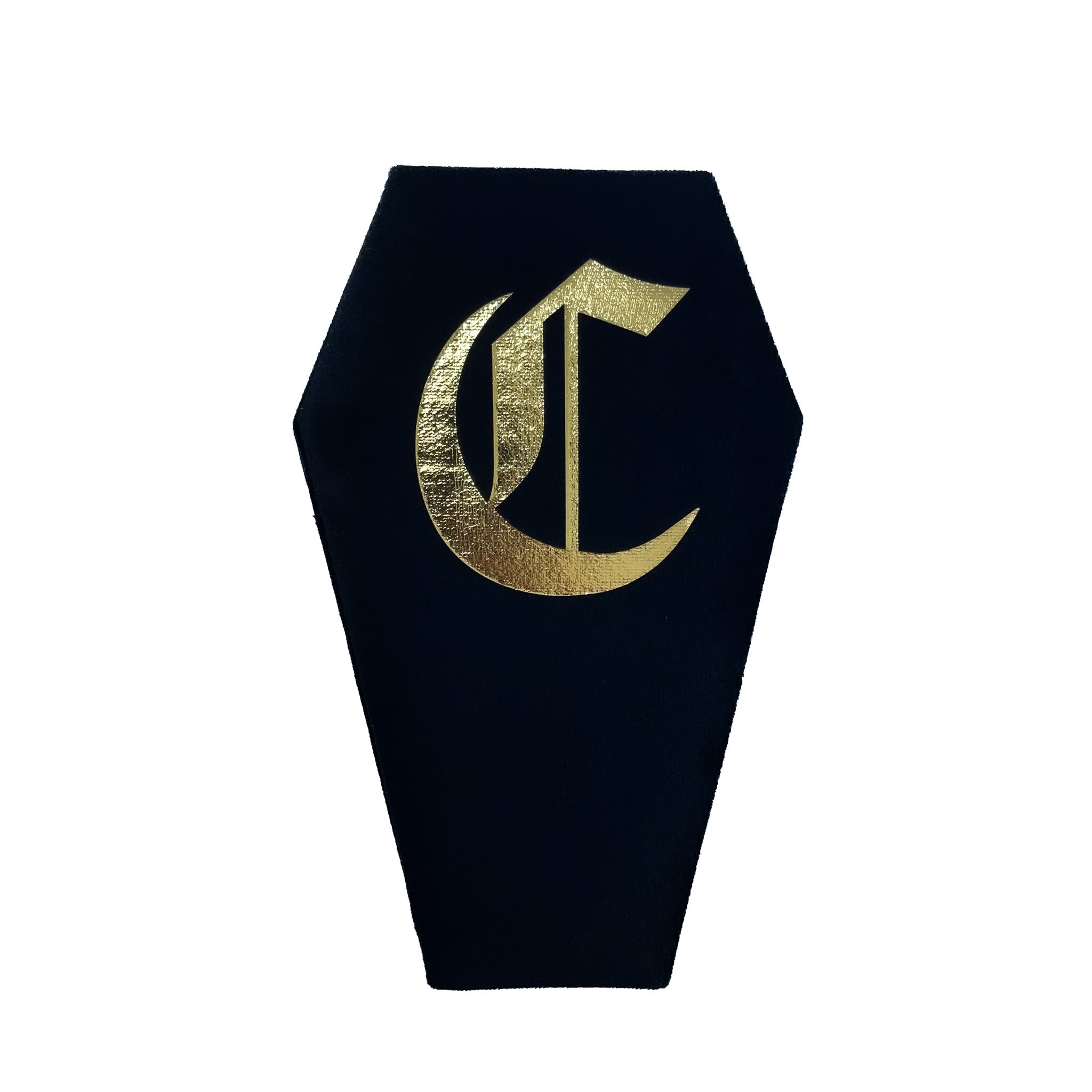 Personalized Initial Large Coffin Ring Tray - Unique Gothic Jewelry Organizer for Home Decor, Wedding, and Gift Giving