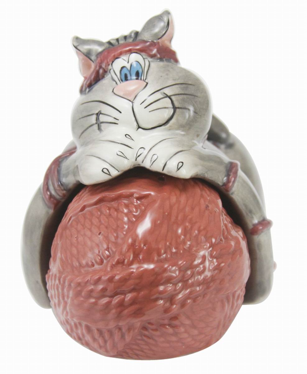 5.5 x 3.25 x 3.5 Inch Cute Kitten with Yarn Salt and Pepper Shaker Set - Perfect for Kitchen, Dining Table, and Gift Giving