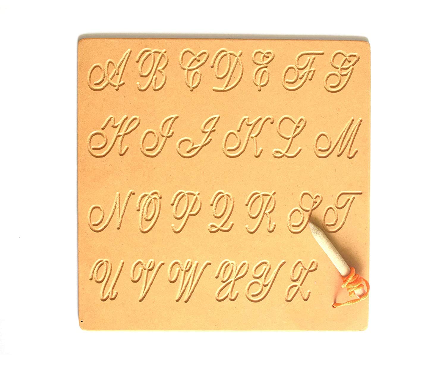 JOYLAND Wooden Hindi Alphabet Tracing Board for Kids - Capital Cursive Letters Writing Practice with Dummy Pencil | Montessori Learning Toy | Educational Slate for Preschool & Kindergarten | Perfect for Home Schooling & Early Childhood Development