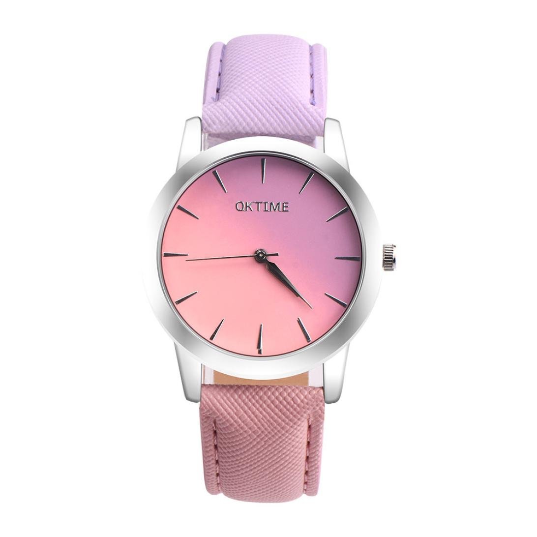 Becoler Women's Leather Strap Analog Quartz Watch - Fashionable Alloy Wristwatch for Girls & Ladies | Perfect for Everyday Wear, Office & Casual Outfits