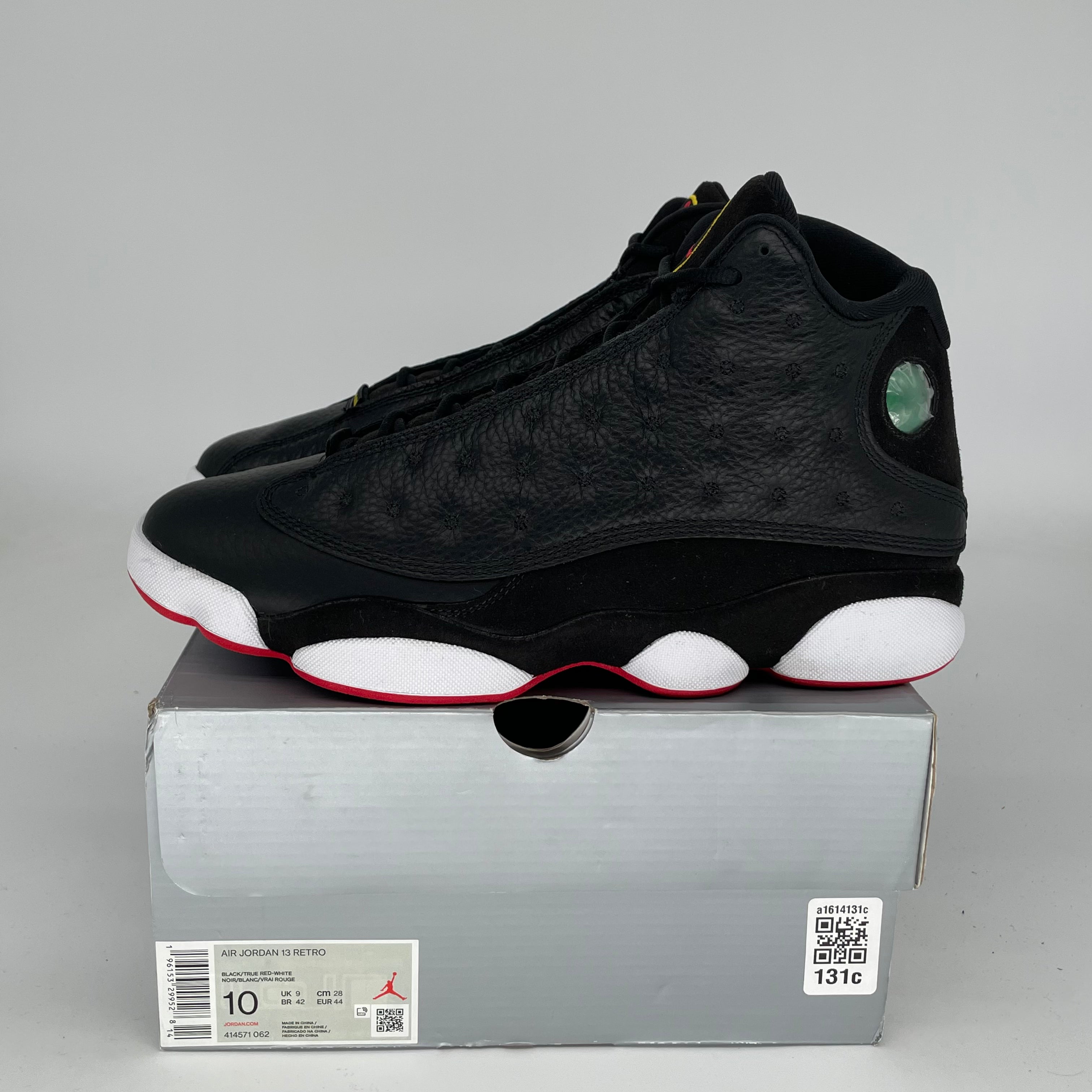 AIR JORDAN 13 PLAYOFFS Basketball Shoes Men's Size 10 Black/White 414571-062 - Perfect for Streetwear & Court Performance