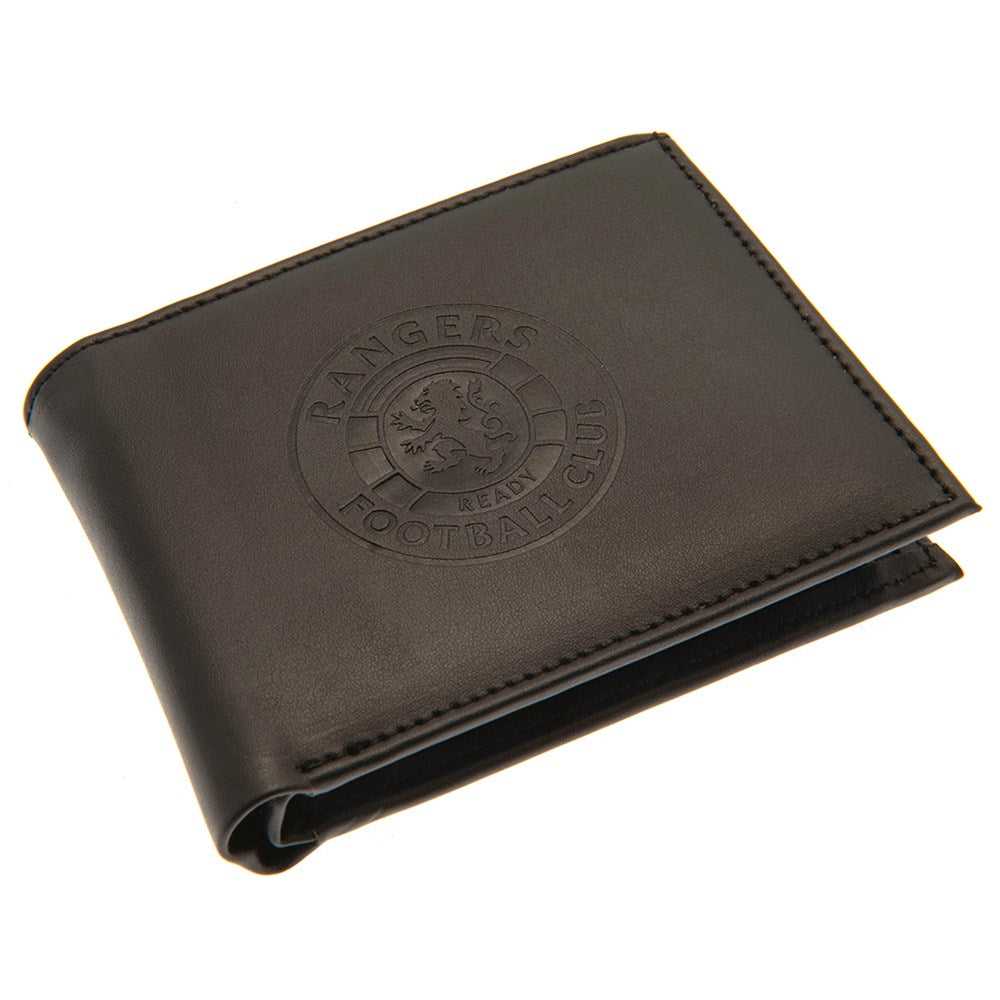 Rangers Leather Wallet for Men - RFID Blocking Slim Bifold Wallet with ID Window - Perfect for Travel, Business & Everyday Use