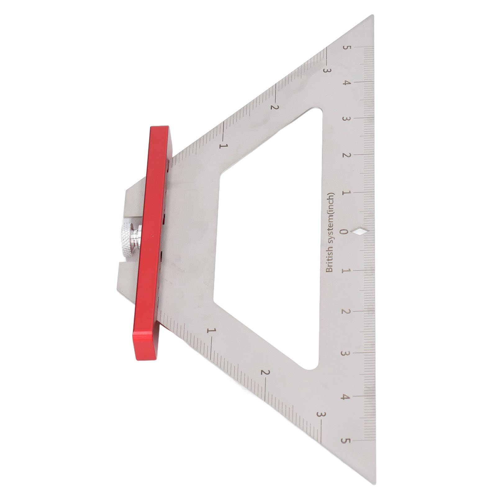 140mm High Accuracy Woodworking Ruler - British System Carpenter Measuring Tool with Clear Scales (Red) | Perfect for DIY Projects, Woodworking, and Precision Measurements