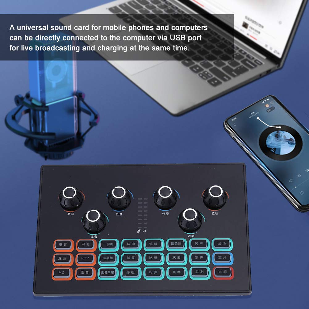 High-Quality USB Sound Card for PC, Laptop, Tablet & Phone - Professional Audio Interface for Gaming, Live Streaming & Video Recording | Perfect for Twitch, YouTube & Podcasting