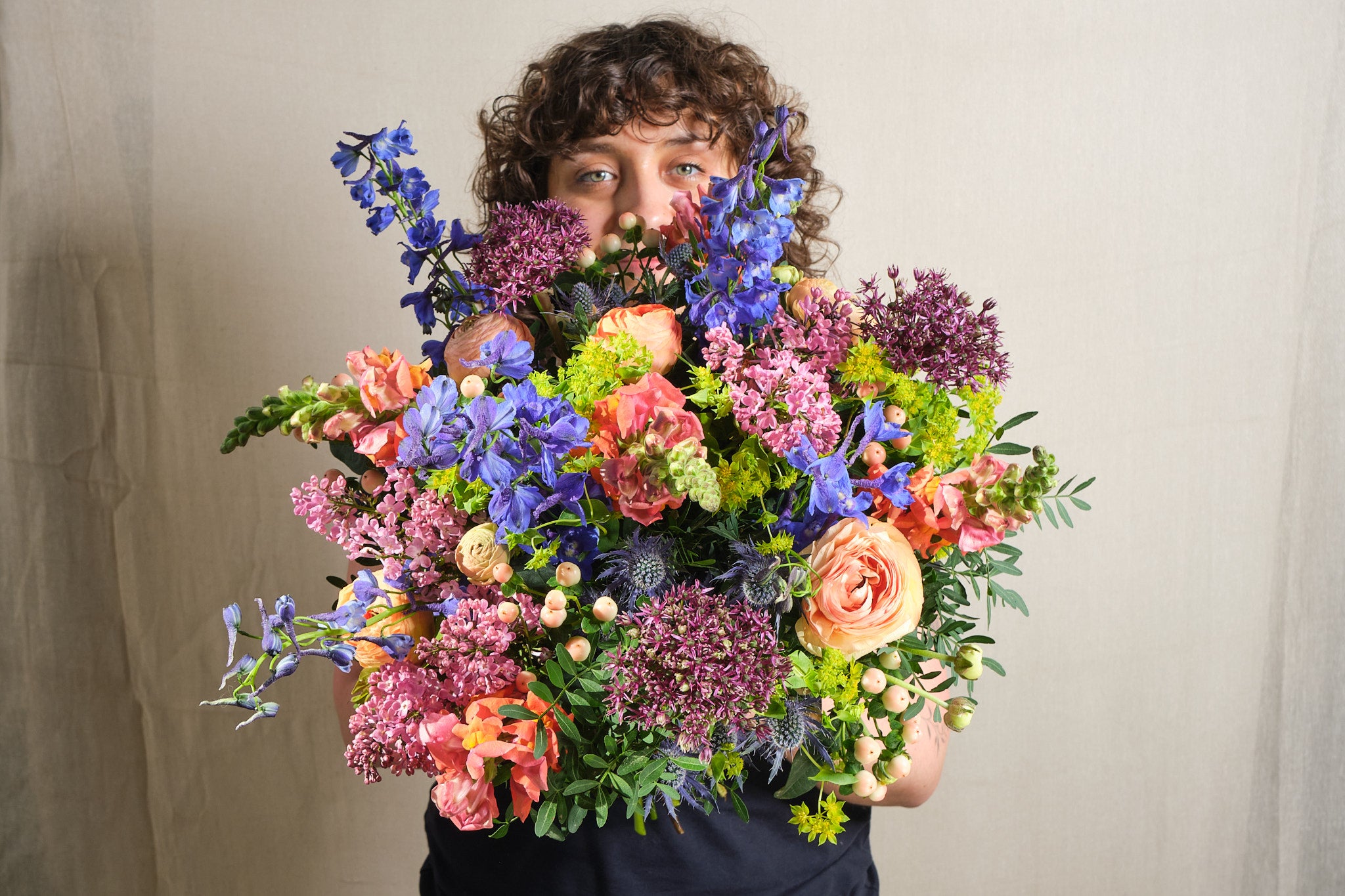 The Vibrant Bunch - Premium Artificial Silk Flowers Bouquet for Home Decor, Wedding Centerpieces & Party Arrangements | Perfect for Living Room, Dining Table, Office Desk & Event Decorations