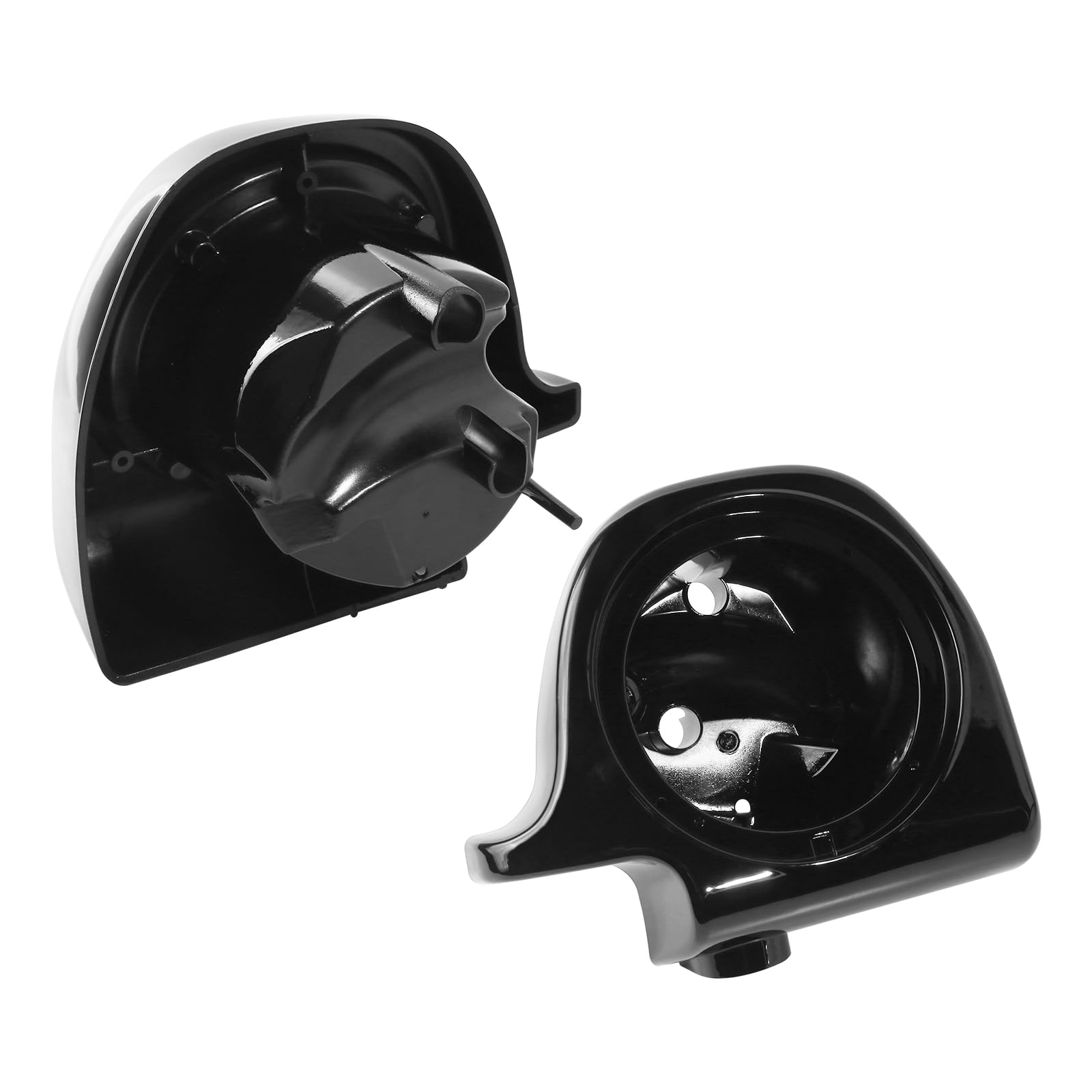6.5 Inch Speaker Box for Harley Davidson Road King & Street Glide 1994-2014 - Black Lower Vented Fairing Speaker Pods (Set of 2) - Perfect for Motorcycle Audio Upgrades & Long Rides