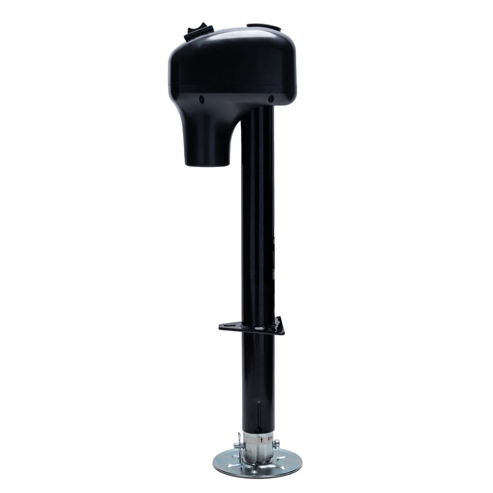 3500LB Heavy-Duty Power Tongue Jack with LED Light for Night Use - Ideal for Campers, RVs, Trailers, Boats & Off-Road Vehicles | Perfect for Nighttime Parking, Loading & Unloading in Low-Light Conditions