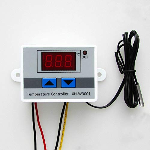 220V Digital LED Temperature Controller - 10A Universal LCD Display Thermostat for Home Brewing, Aquariums & Reptile Tanks