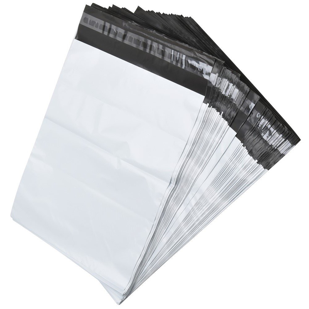 RBHK 1000 Pack 14.5x19 Inch White Poly Mailer Envelopes - Self Adhesive Waterproof Shipping Bags, Tear-Resistant Mailing Pouches for Ecommerce, Amazon FBA, Clothing & Small Business Shipments
