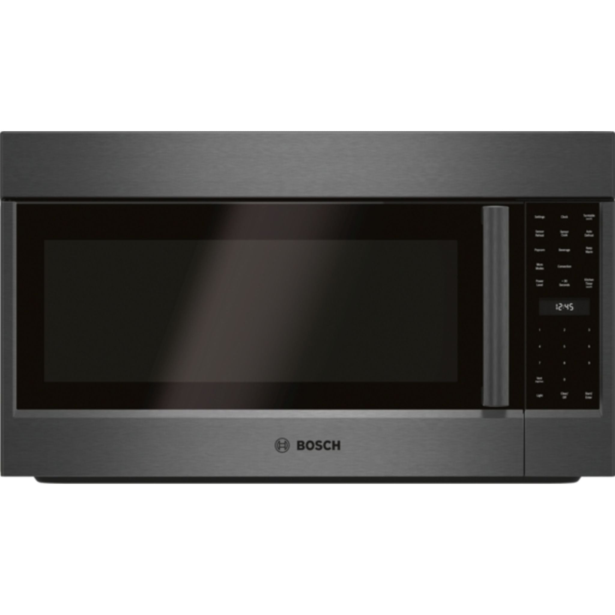 Bosch HMV8044C Over the Range Microwave Oven - Black Stainless Steel, 1.6 cu.ft Capacity with Sensor Cooking - Perfect for Kitchen Remodeling & Small Space Cooking