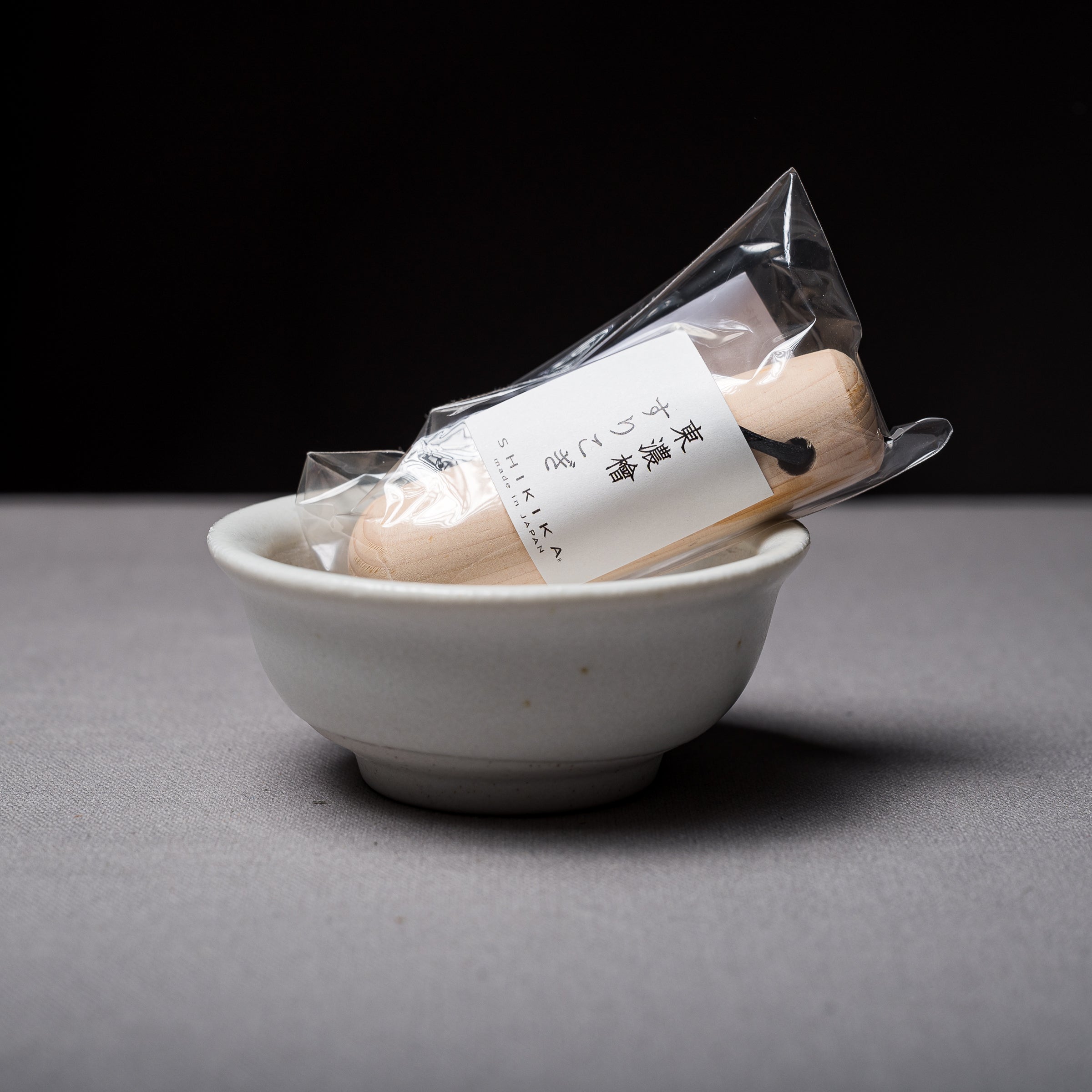 Premium Mini Japanese Seasoning Set - Authentic Suribachi & Surikogi Mortar & Pestle - White Ceramic - Perfect for Grinding Spices, Herbs & Matcha Tea at Home