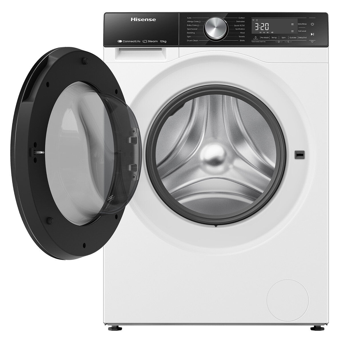 Hisense 12kg Series 5 Front Load Washing Machine HWF5S1214 - Energy Efficient, Quiet Operation for Laundry Rooms & Apartments | Perfect for Families & Small Spaces