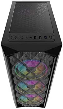 Raidmax P815 Mid Tower Gaming PC Case - High Airflow, Tempered Glass, RGB Lighting - Perfect for Gaming Rigs & Workstations