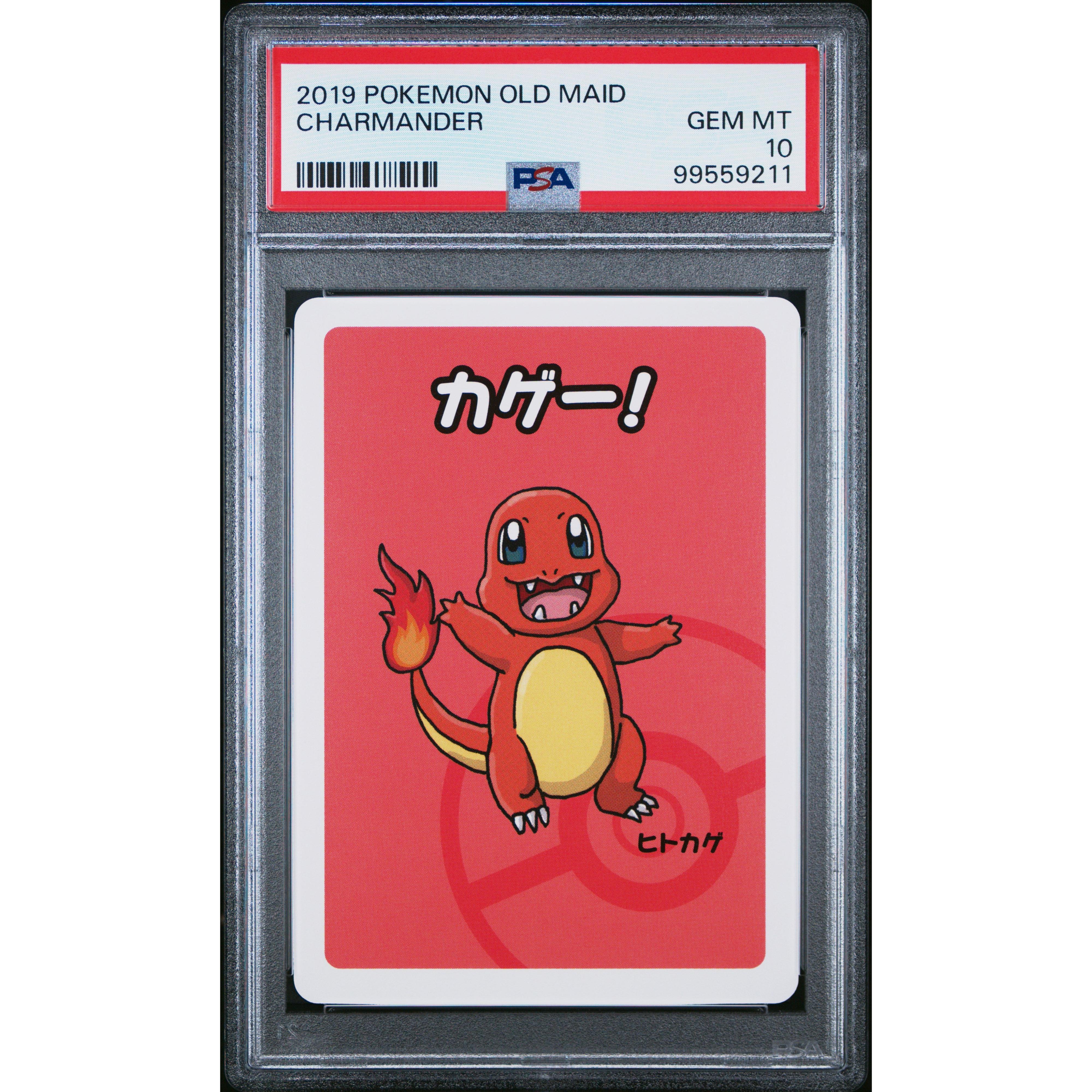 2019 Japanese Pokemon Old Maid Charmander PSA 10 Graded Card - Perfect for Collectors, Gaming, and Investment
