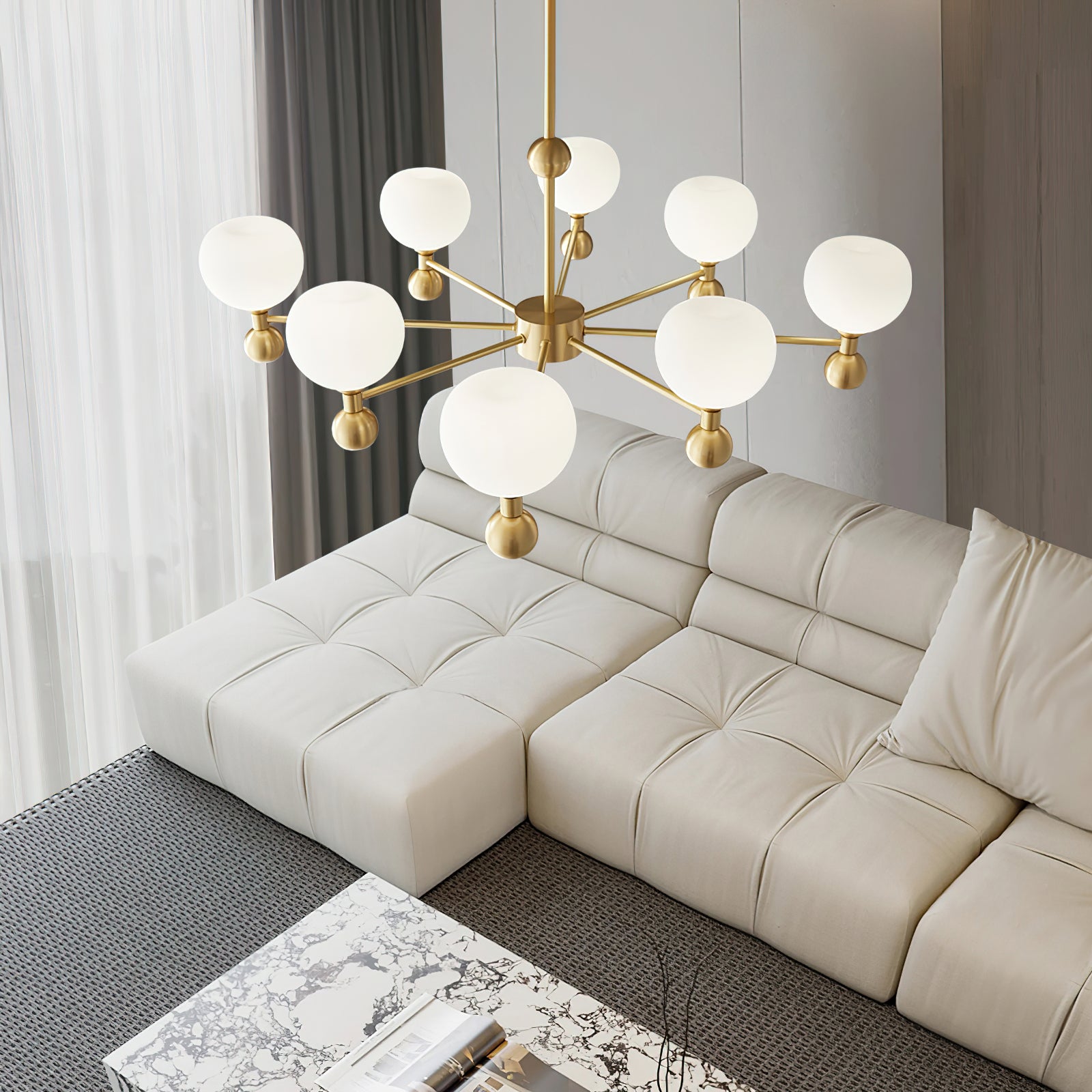 Avila Chandelier - Elegant Crystal Ceiling Light Fixture for Dining Room & Living Room Decor | Perfect for Home, Wedding, and Luxury Interior Lighting