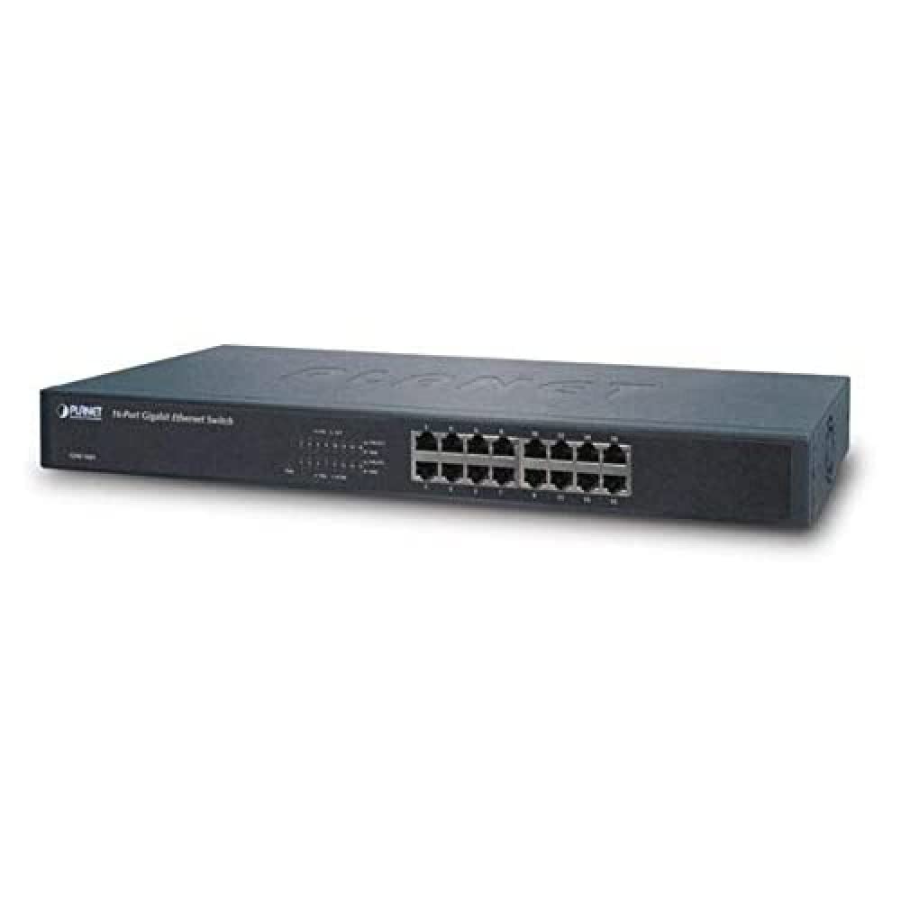 16-Port Gigabit Ethernet Switch 10/100/1000Mbps - GSW-1601 Network Switch for Home Office, Gaming & Small Business Networking
