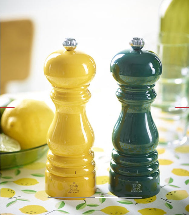 Premium Peugeot Paris 7 Inch Pepper Grinder - Forest Green Color | Durable French-Made Spice Mill for Kitchen, Dining Table & Gourmet Cooking