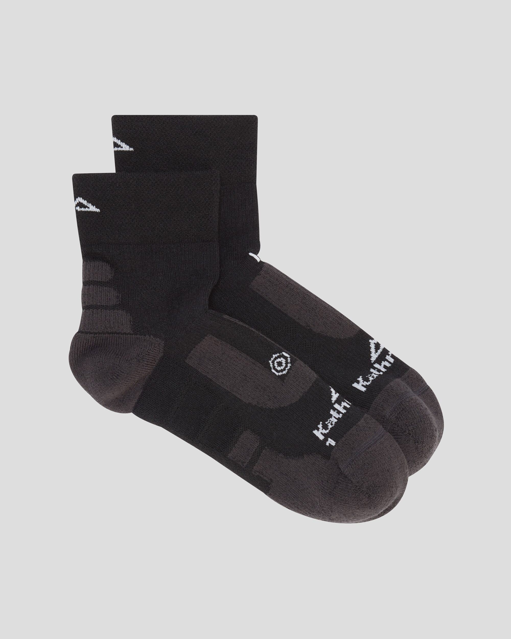 Ultralite Ergonomic Running Socks for Men & Women - Breathable Cushioned Athletic Socks - Black Stingray Design - Perfect for Marathon, Jogging, and Workout