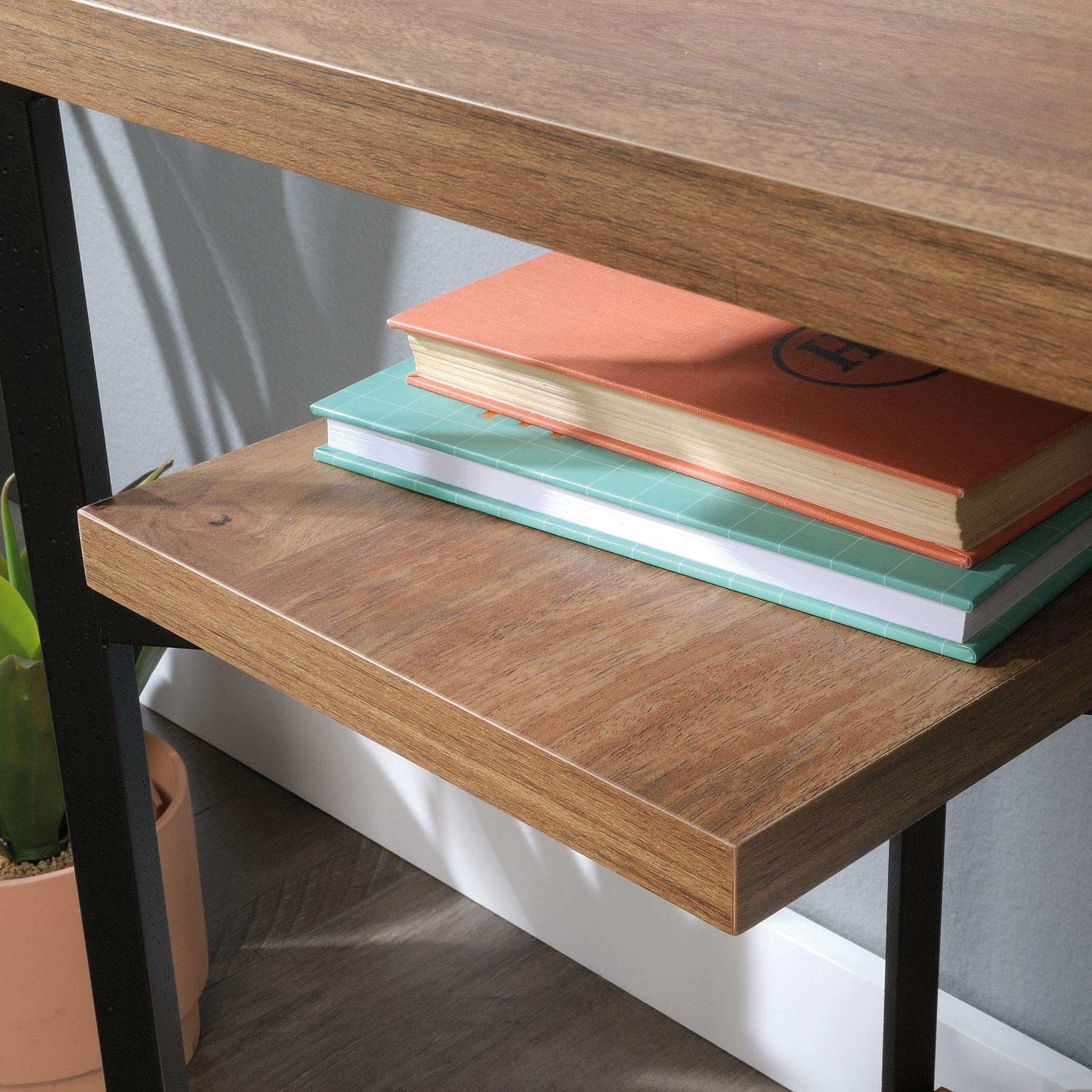 Sauder North Avenue Desk - Modern Writing Desk with Sindoori Mango Finish for Home Office, Study & Workspace | Stylish Computer Desk for Small Spaces & Dorm Rooms