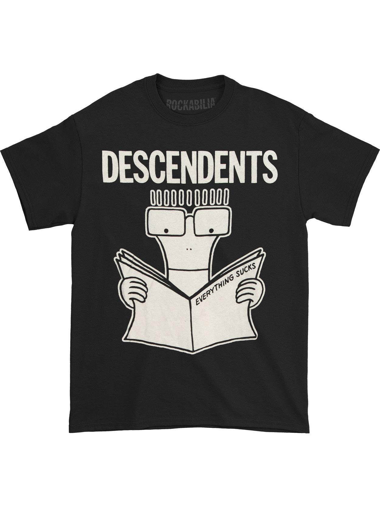 Descendents Men's Everything Sucks Black Graphic T-Shirt | Punk Rock Band Tee | Casual Streetwear for Concerts & Everyday Wear