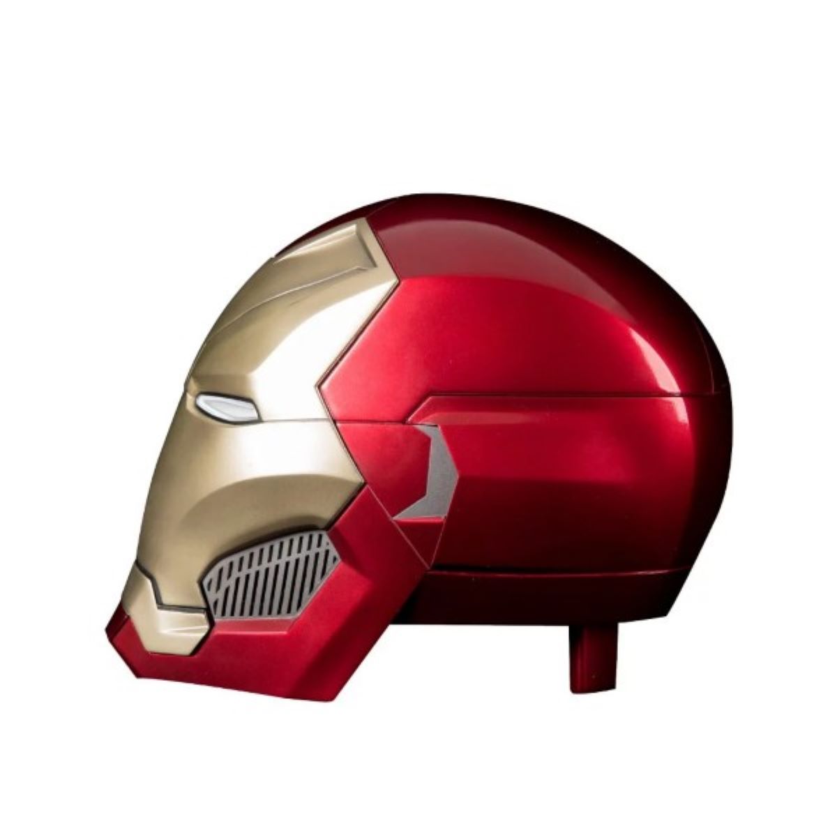 Iron Man Mark 46 1:1 Scale Helmet with Bluetooth Speaker - Marvel Avengers Collectible for Cosplay, Home Decor & Movie Night Experience