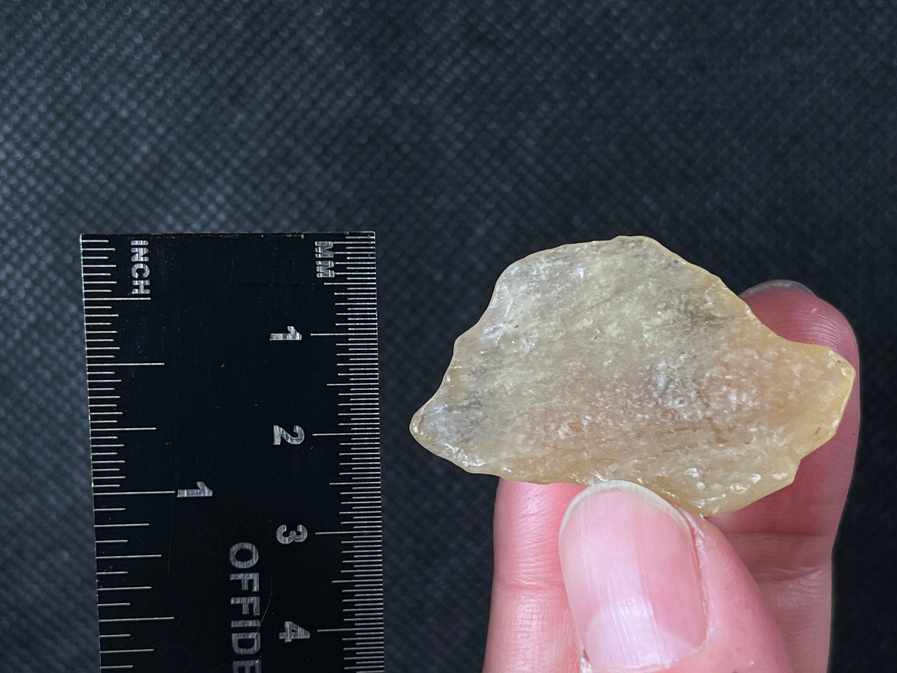 Libyan Desert Glass Raw Crystal - Rare 12.3g Natural Stone for Jewelry Making, Meditation & Home Decor | Unique Healing Crystal Gift for Collectors & Spiritual Use