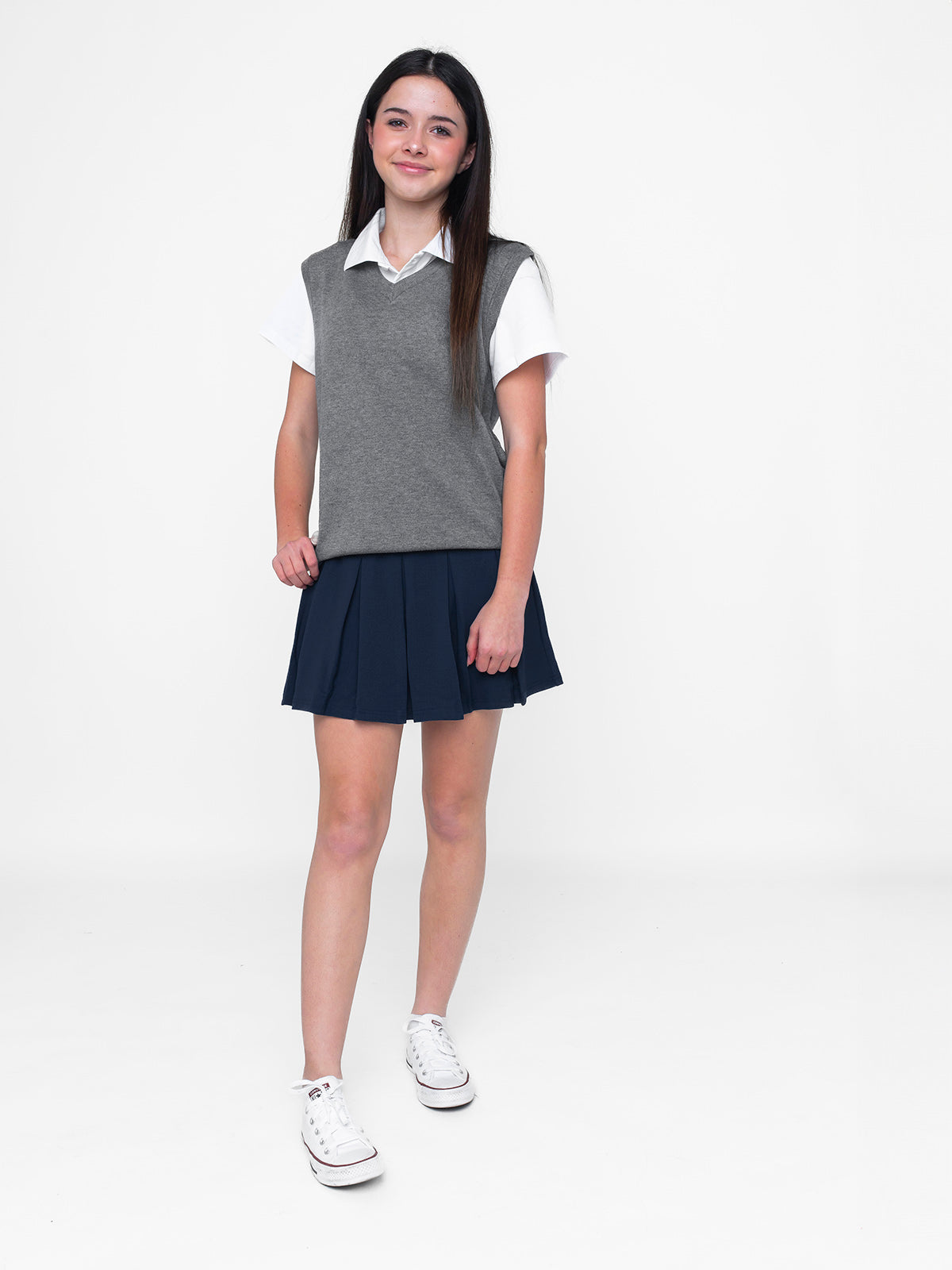 Women's Basic Skort in Navy Blue - Comfortable & Stylish for Running, Tennis & Casual Wear