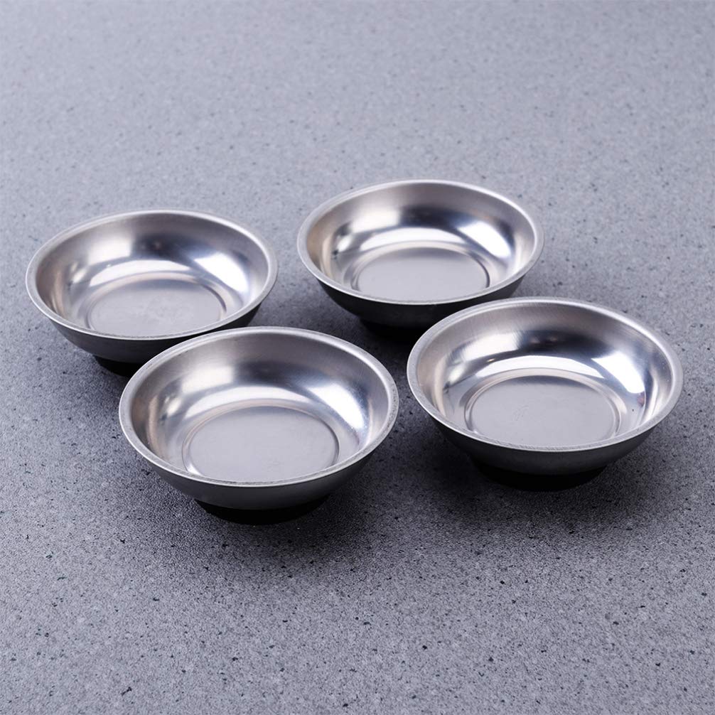 **3 Inch Magnetic Tool Tray - Round Serving Dish for Screws, Bolts & Sockets | Strong Magnetic Parts Holder | Perfect for Workshops, Garages & DIY Projects**