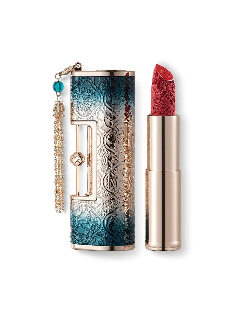Blooming Rouge Love Lock Engraved Lipstick - Long Lasting Matte Finish, Vegan & Cruelty Free - Perfect for Valentine's Day Gifts, Date Nights & Special Occasions
