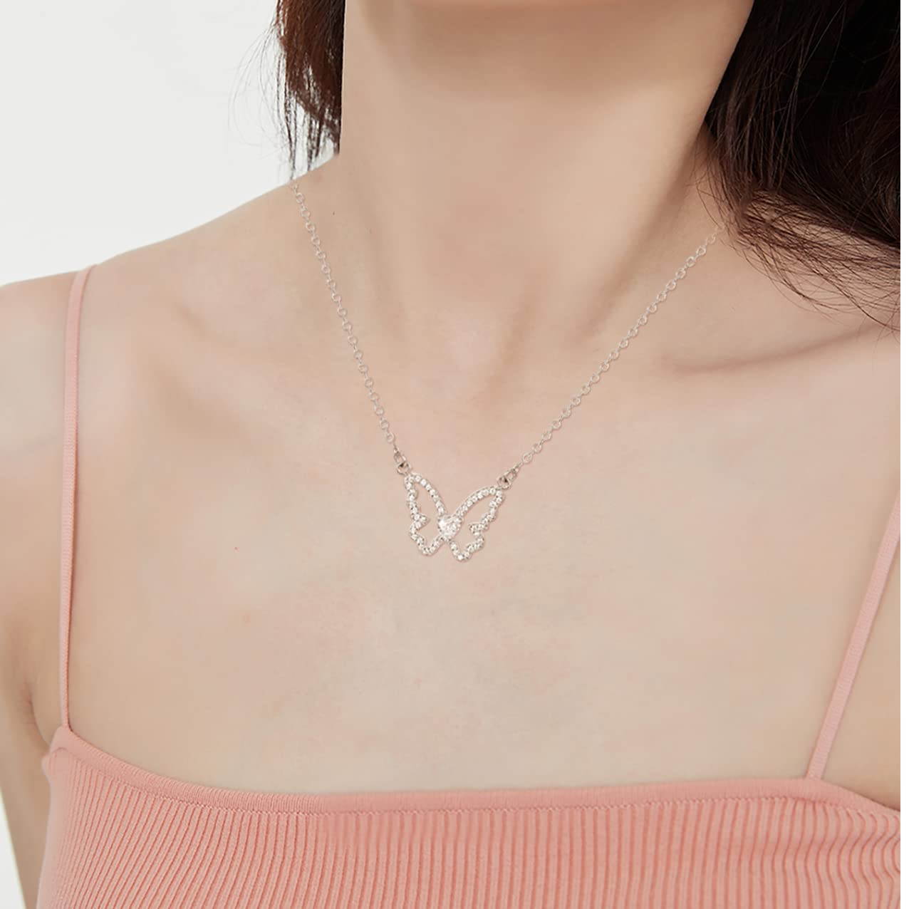 21st Birthday Gifts for Women - 925 Sterling Silver Cubic Zirconia Butterfly Pendant Necklace | Elegant Butterfly Jewelry for 2004 Born | Perfect 21st Birthday Present for Daughter, Girlfriend or Wife | Great for Parties, Graduation & Special Occasions
