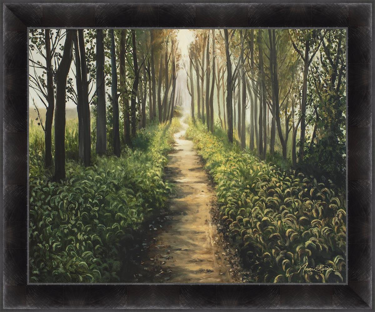 Forest Walkway Large Wall Art - Stunning Nature Canvas Print for Home & Office Decor - Perfect for Living Room, Bedroom, or Office Wall Decoration