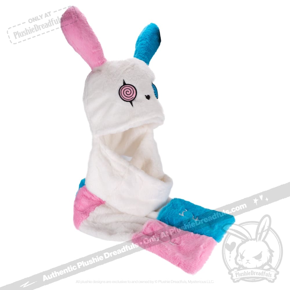 Scoodie Dreadful Gender Dysphoria Rabbit Scarf Hoodie - Cozy Unisex Winter Wear for Anxiety Relief & LGBTQ+ Support