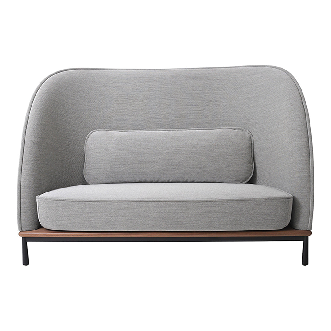 Arc Highback Love Seat - Modern Accent Chair for Living Room, Bedroom, or Office - Comfortable Upholstered Lounge Chair with High Back Support