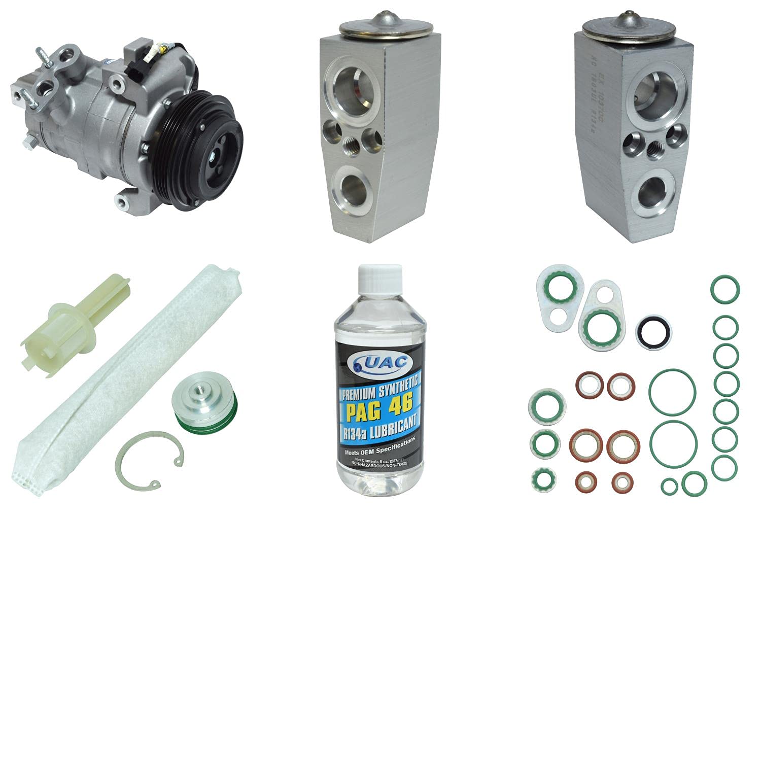 HVAC A/C Compressor Replacement Kit - Compatible with Multiple Car Models | High-Performance Auto AC Repair Kit for Smooth Cooling | Perfect for DIY Mechanics & Professional Technicians