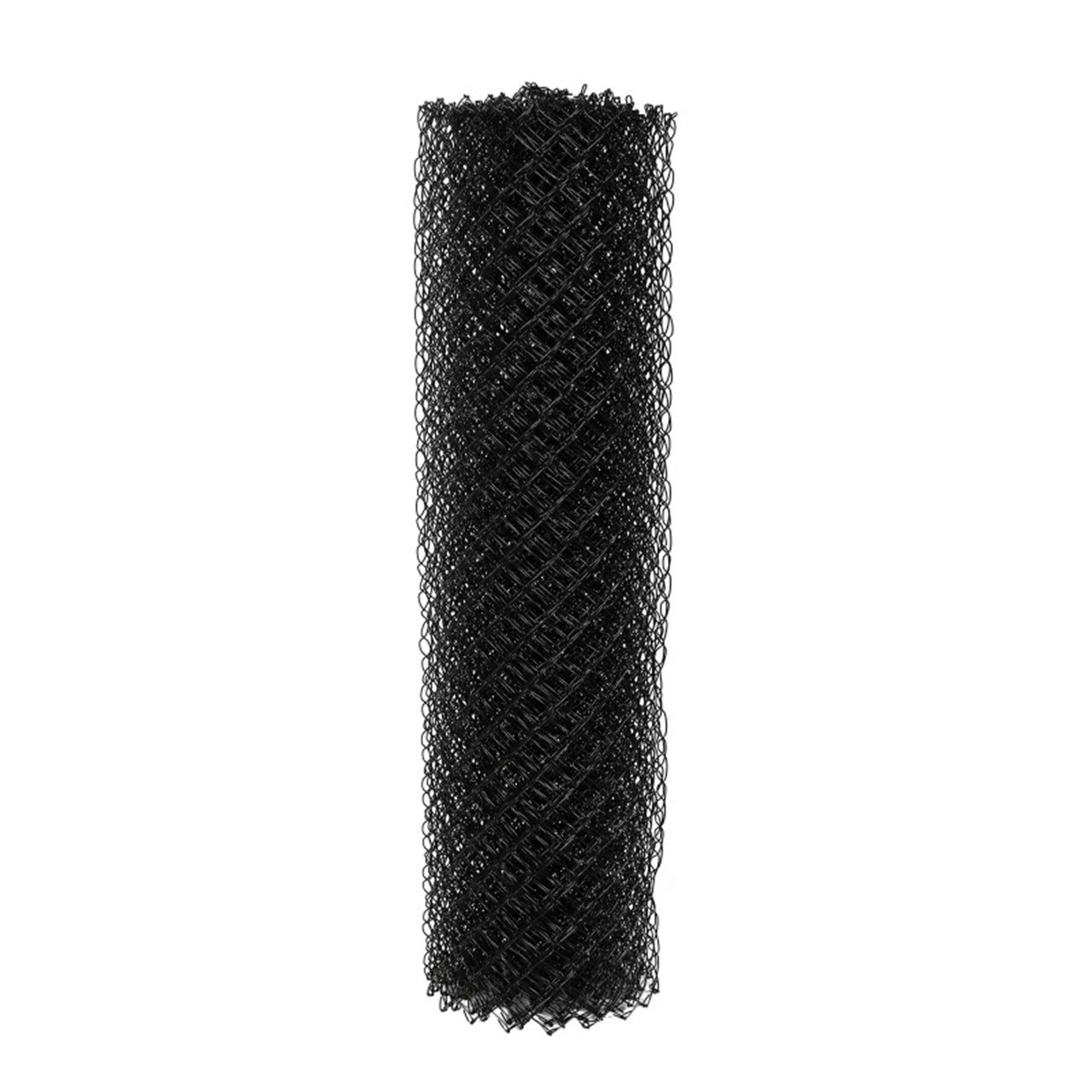 Galvanized Steel Chain Link Fence Fabric 4x50 Feet - 9.5 AWG Black Vinyl Coated for Backyard, Dog Kennel & Security Fencing