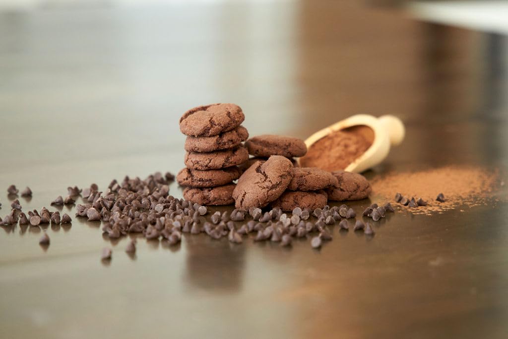 Alice's Sweet Tooth Double Chocolate Cookie Bites - Gluten-Free, Vegan, Crunchy Mini Cookies - Plant-Based, Dairy-Free, Grain-Free, Soy-Free, Kosher Certified - 5.5 oz Pack - Perfect for Snacking, Gifts & Healthy Desserts