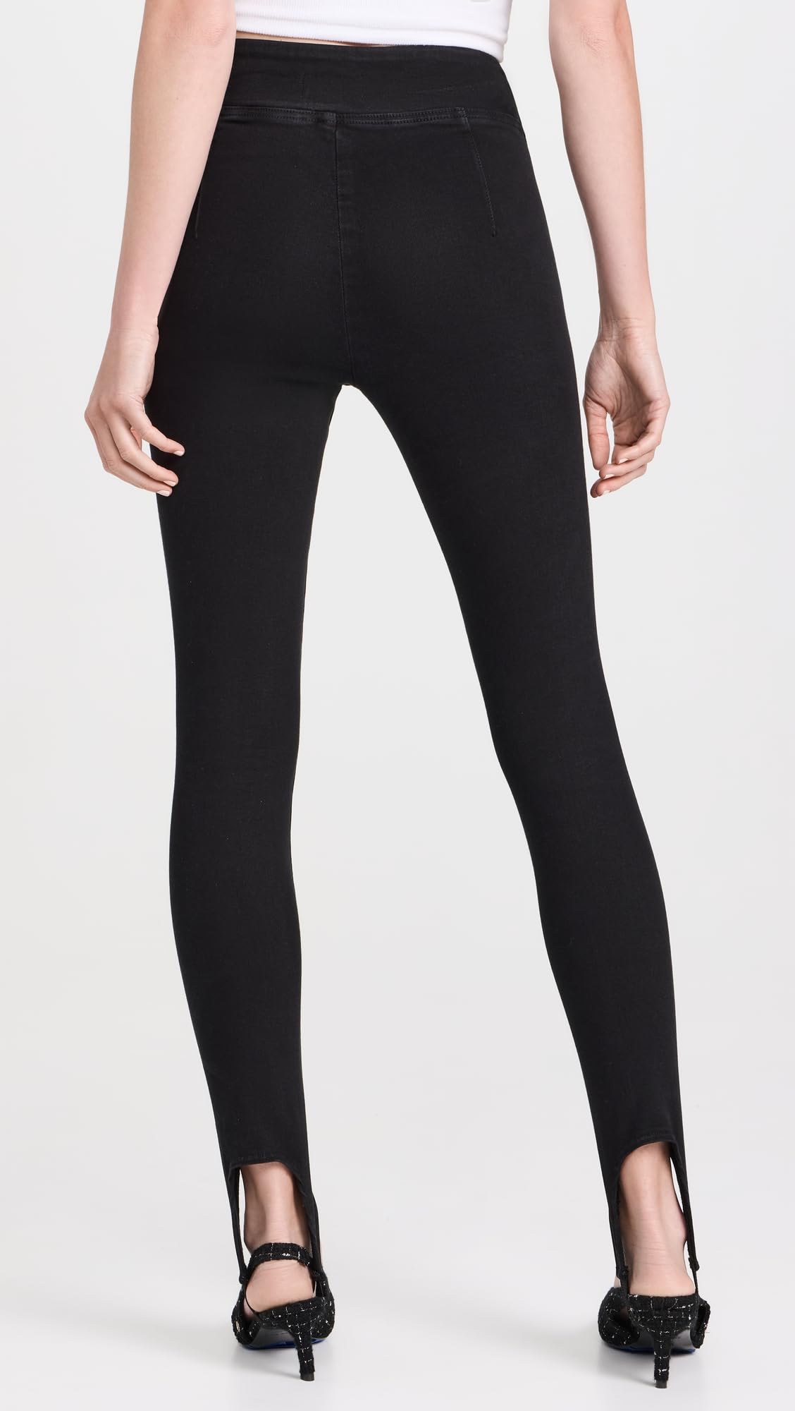 FRAME Women's The Jetset Stirrup Jeans - High Waist Skinny Stretch Denim Pants for Casual Wear & Night Out