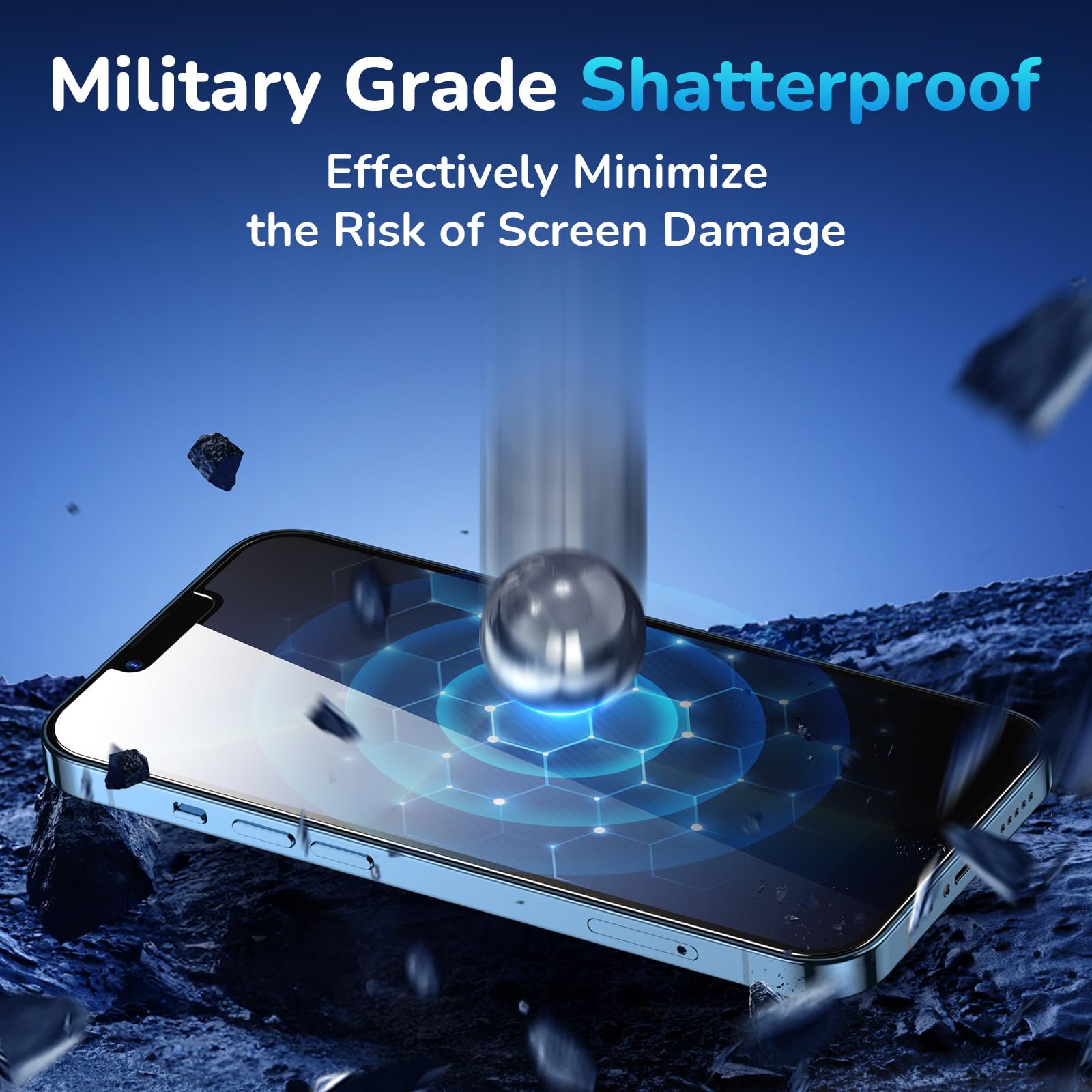 SYNCWIRE Privacy Screen Protector for iPhone 13 Pro Max & iPhone 14 Plus 6.7 Inch [2-Pack], 28° Anti-Spy Tempered Glass with Auto Alignment Tool, 9H Hardness - Perfect for Office, Banking & Public Use
