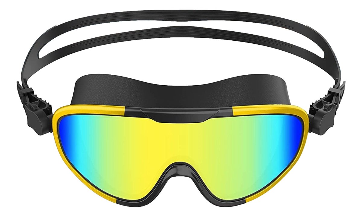 Anti-Fog Yellow Swimming Goggles for Adults & Kids - UV Protection, Leak-Proof Design - Perfect for Pool, Beach & Competitive Swimming