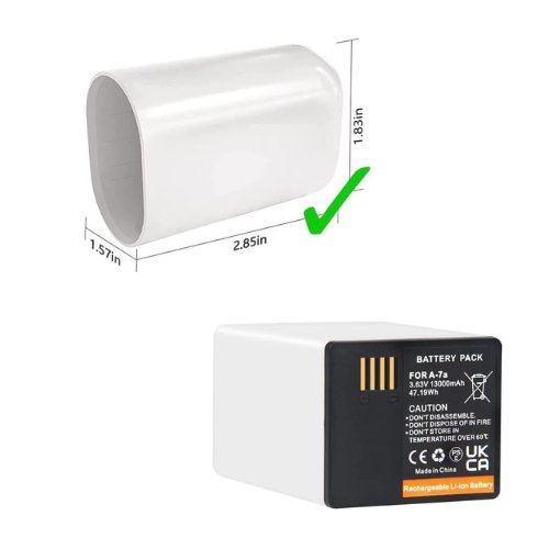 Arlo A7a Rechargeable Battery Replacement for Arlo Pro 3 Floodlight, Pro 4 XL, Pro 5 2K XL & Go 2 Cameras - Long Lasting Power for Outdoor Security & Home Monitoring