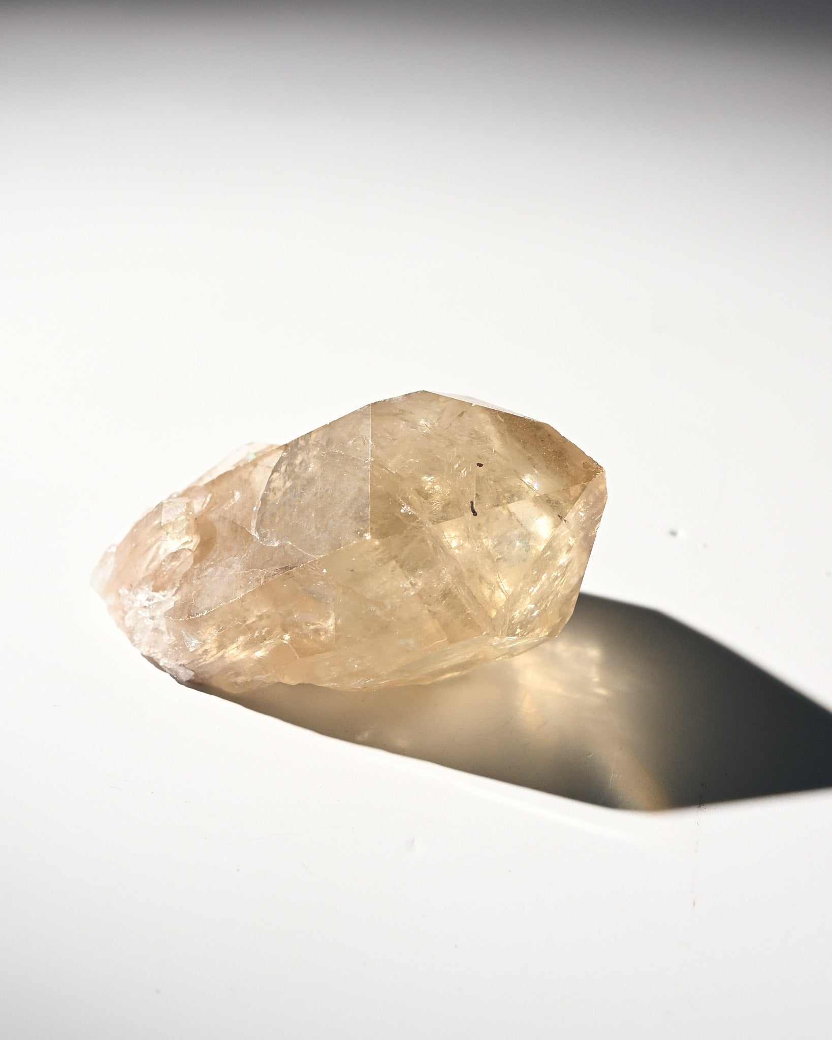 Natural Elestial Citrine Crystal Point - Healing Stone for Meditation, Energy Work & Spiritual Growth - Perfect for Home Decor, Yoga Spaces & Reiki Practice