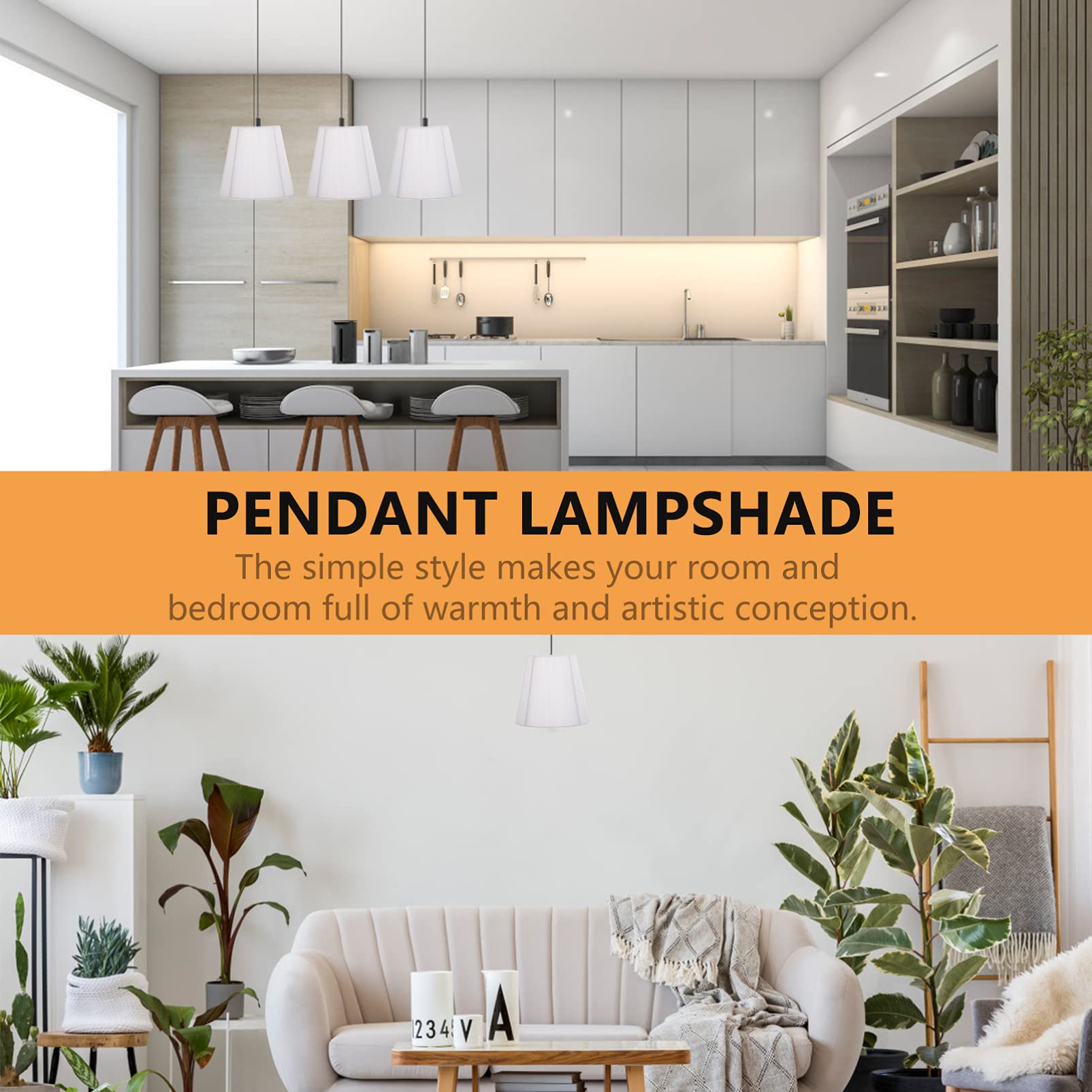 Clip Bulb Lampshade - Durable White Cloth Lamp Cover for Table & Floor Lamps - Perfect for Desk, Office, Drawing Room & Home Decor